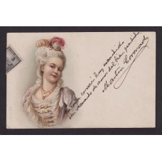 MARTIN CORONADO FIRMA AUTOGRAFA ANTIGUA TARJETA POSTAL 1906